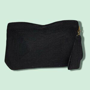 MCM Vintage Corde Clutch Evening Bag Purse Black